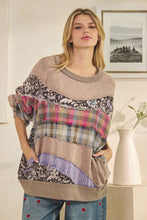 Load image into Gallery viewer, Oli &amp; Hali Contrasting Mix N Match Top in Ash
