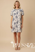 Load image into Gallery viewer, J.nna Floral Print Mini Dress in Navy
