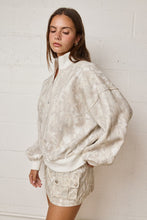 Load image into Gallery viewer, Papermoon Half Zip Neck Pullover Sweater in Camo (Top only)
