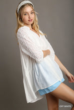Load image into Gallery viewer, Umgee Baby Doll Tunic Top in Off White
