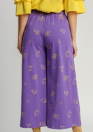 Umgee French Terry Waistband Bottoms in Purple