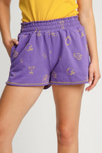 Load image into Gallery viewer, Umgee French Terry Shorts in Purple
