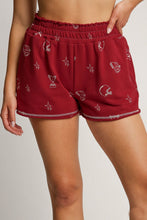 Load image into Gallery viewer, Umgee French Terry Shorts in Wine
