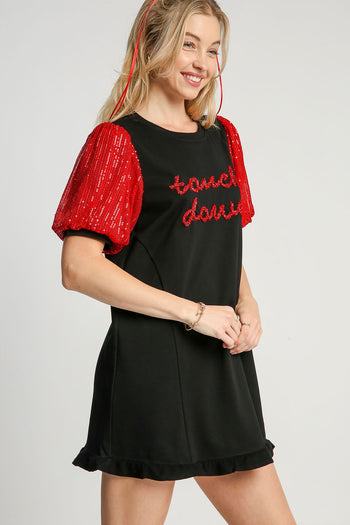 Umgee Sequin Mini Dress *GAME DAY STYLE!* in Black L Umgee Sequin Mini Dress *GAME DAY STYLE!* in Black L