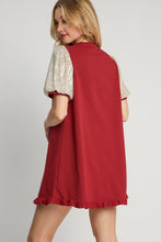 Load image into Gallery viewer, Umgee Sequin Mini Dress *GAME DAY STYLE!* in Wine
