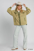 Umgee Luxeknit Shacket in Light Olive