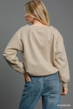 Load image into Gallery viewer, Umgee Off Shoulder Luxeknit Top in Mushroom
