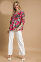 Load image into Gallery viewer, Umgee Boho Paisley Print Top in Pink
