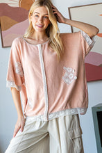 Load image into Gallery viewer, Oli &amp; Hali &quot;LOVE&quot; Patchwork Lettering Top in Pink
