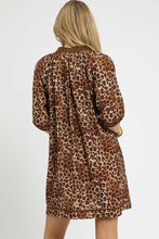 Load image into Gallery viewer, Umgee Leopard Print Mini Dress in Brown
