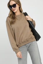 Load image into Gallery viewer, Umgee Cable Knit Pullover Top in Taupe
