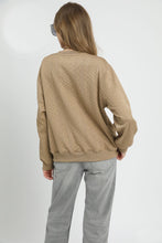 Load image into Gallery viewer, Umgee Cable Knit Pullover Top in Taupe
