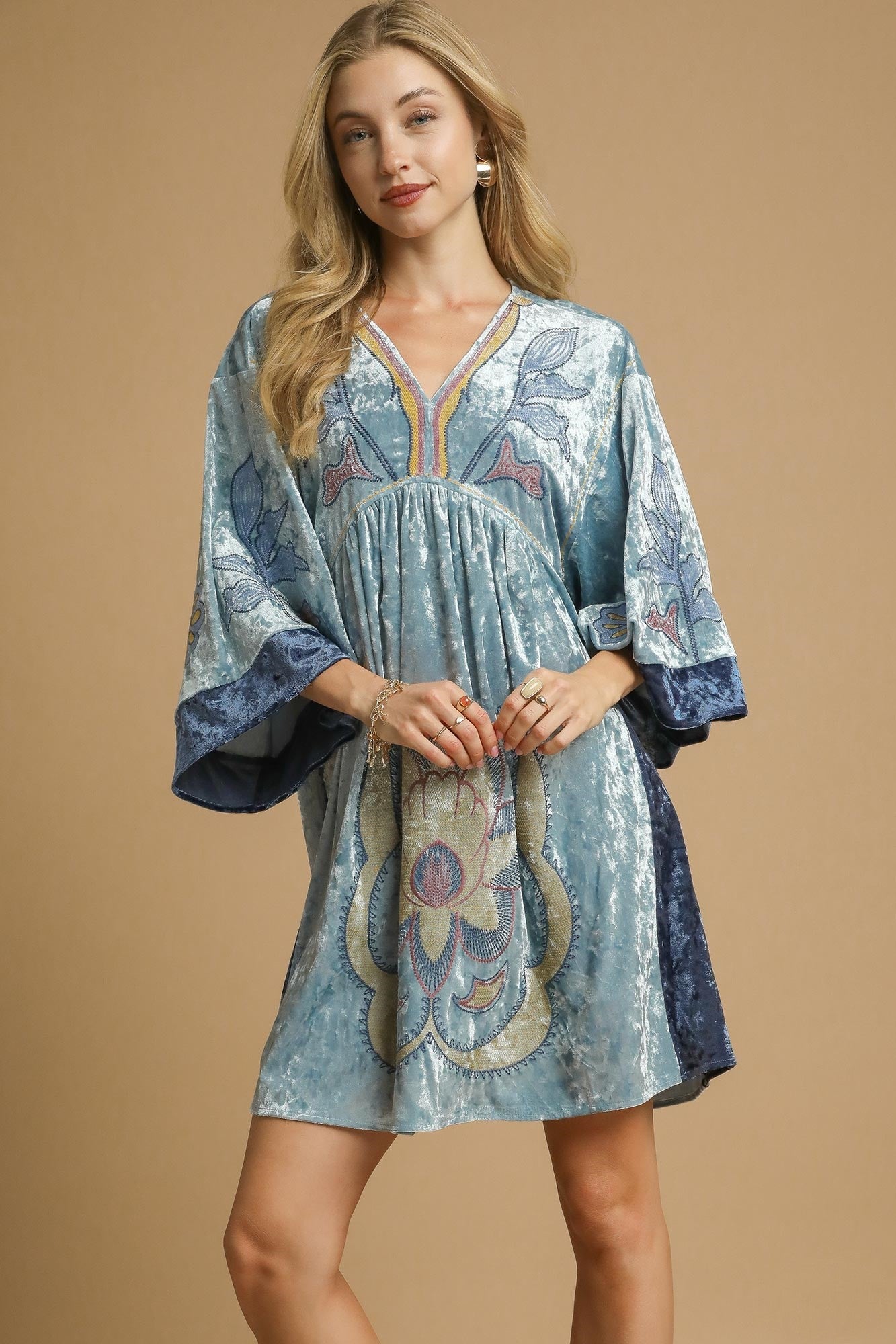 princess polly baby blue dress Bohemian Style Floral Prints Halter Summer Dress Plus Size Loose Beach  Dresses main image 0