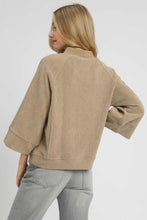 Load image into Gallery viewer, Umgee Solid Color Textured Knit Top in Taupe
