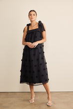 Load image into Gallery viewer, In February Blossom Floral Embroidery Midi Dress in Black Dress In February   
