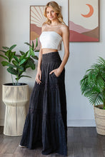 Load image into Gallery viewer, Oli &amp; Hali SMOCKED Waist Wide Leg Pants in Black
