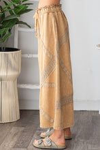 Load image into Gallery viewer, Oli &amp; Hali Terry Knit Pants with Lace Trim in Coffee
