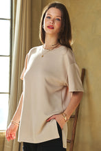 Load image into Gallery viewer, Davi &amp; Dani Solid Color Loose Fit top in Taupe
