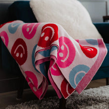Load image into Gallery viewer, Katydid Tropic Happy Face Oversized Blanket Blanket Katydid   
