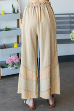 Load image into Gallery viewer, Oli &amp; Hali Mineral Washed Wide Leg Pants in Taupe Pants Oli &amp; Hali   
