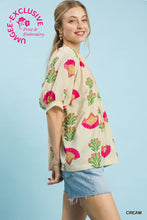 Load image into Gallery viewer, Umgee Abstract Print Top in Cream
