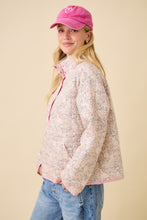 Load image into Gallery viewer, Main Strip Ditzy Floral Print Jacket in Ivory Multi
