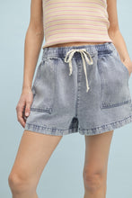 Load image into Gallery viewer, Wishlist Tencel Shorts in Denim
