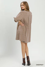 Load image into Gallery viewer, Umgee Mix Media Jacquard Dress in Chestnut
