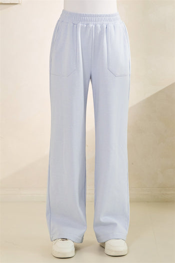 Veveret Striped Lounge Pants in Blue