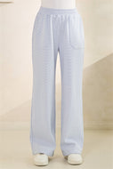 Veveret Striped Lounge Pants in Blue