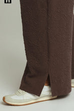 Load image into Gallery viewer, Umgee Textured Jacquard Straight Pants  in Coco Brown
