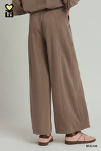 Load image into Gallery viewer, Umgee SPACEKNIT Wide Leg Pants in Mocha
