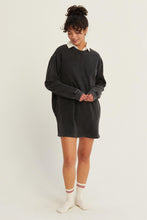 Load image into Gallery viewer, HYFVE Oversized Sweatshirt Dress in Black
