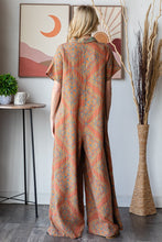 Load image into Gallery viewer, Oli &amp; Hali Mixed Print Reversible Jumpsuit in Teal Rust
