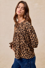 Load image into Gallery viewer, BiBi Lightweight Textured Tiered Top in Leopard
