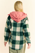 Load image into Gallery viewer, Davi &amp; Dani Brushed Buffalo Plaid Shacket in Red Multi

