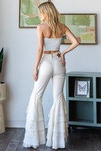 Load image into Gallery viewer, Oli &amp; Hali Jeans with Lace Flare Legs in Off White
