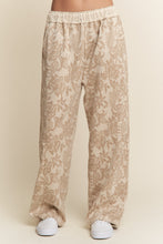 Load image into Gallery viewer, J.nna Textured Floral Print Pants in Multi Taupe
