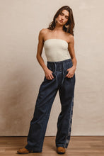 Load image into Gallery viewer, BiBi Denim and Checkered Pants in Denim
