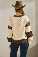 Load image into Gallery viewer, LovLov Multi Stripe Vintage Floral top in Ivory/Mocha
