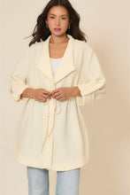 Load image into Gallery viewer, Cozy Co. Crinkle Rib Textured Jacket in Cream
