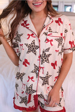 Load image into Gallery viewer, Jess Lea Simply Untamed Ruffle Pajama Set in Cream
