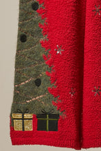 Load image into Gallery viewer, mello. Christmas Tree Sweater Pants in Red
