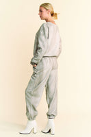 Davi & Dani Rhinestone Detail Set in Grey