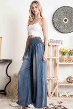 Load image into Gallery viewer, BlueVelvet Smocked High Waist Pants in Denim
