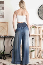 Load image into Gallery viewer, BlueVelvet Smocked High Waist Pants in Denim
