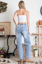 Load image into Gallery viewer, BlueVelvet Denim Jeans with Star Patches in Denim
