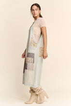 Load image into Gallery viewer, Davi &amp; Dani Cotton Patchwork Jumpsuit Adjustable Strap in Sage Multi
