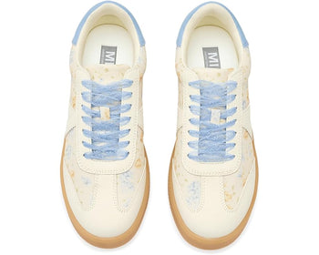 MIA 1976 "AXEL" Sneakers in Off White Multi Floral Baby Blue