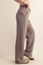 Load image into Gallery viewer, Rae Mode Scuba Knit Straight Leg Pants in Mocha
